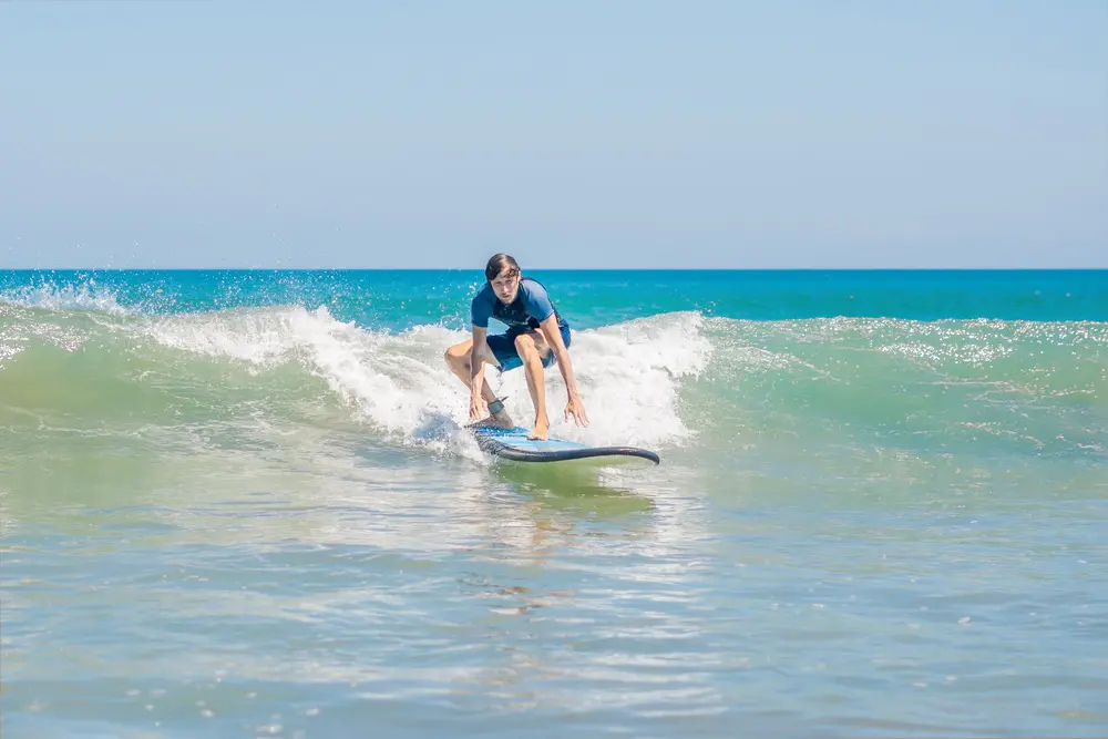 Surfing lessons at Croyde Bay in North Devon
